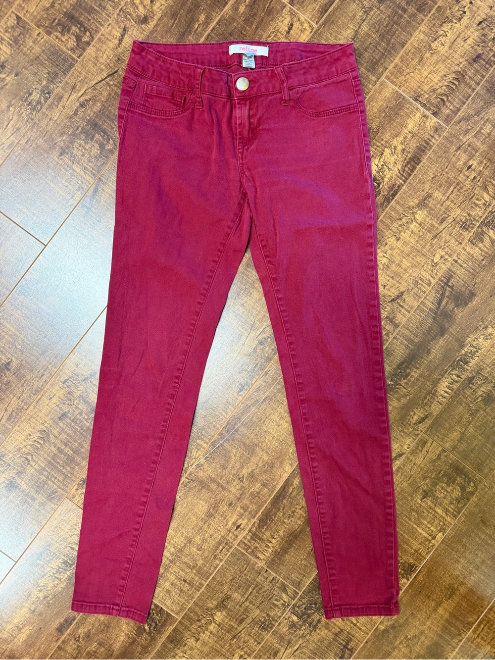 refuge Burgundy Skinny Jeans
